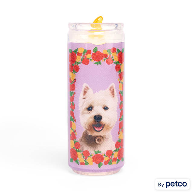 Bootique Dog Candle Purple Rubber Dog Toy, Large - Carousel image #1