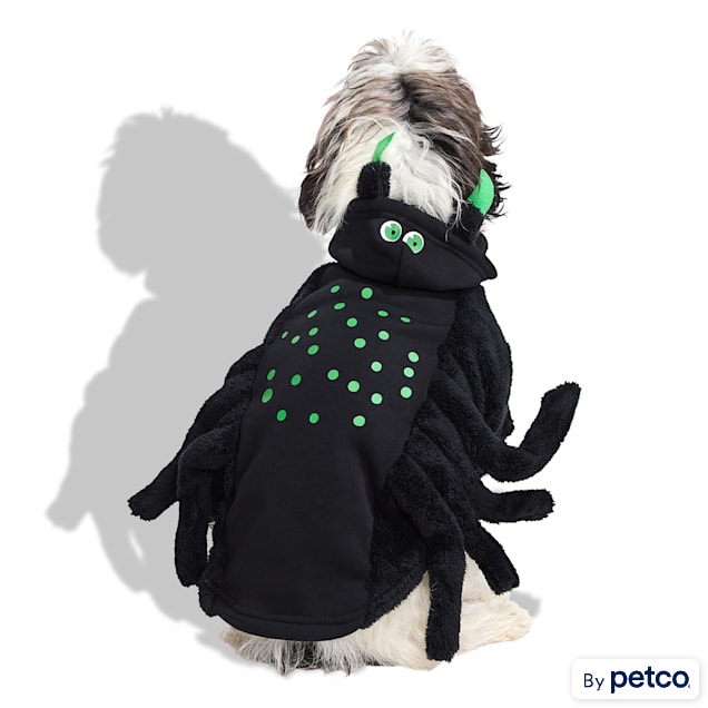 Bootique Spider Hooded Pet Halloween Costume, Large - Carousel image #1