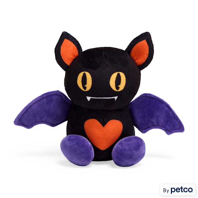 Bootique Sitting Bat Plush Dog Toy, Small - Carousel image #1