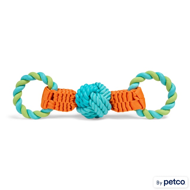 Leaps & Bounds Double-Ended Handle Rope Tug Dog Toy, Medium - Carousel image #1