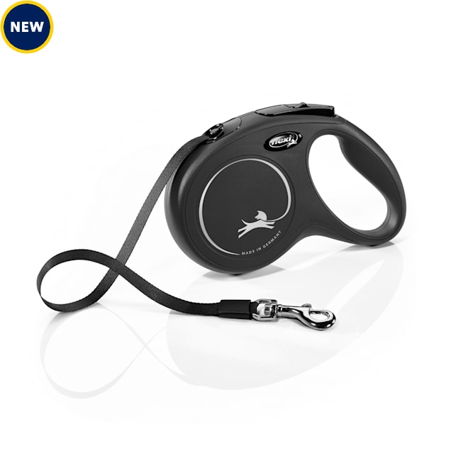 Flexi Classic Tape Retractable Dog Leash, Medium, Black, 16' - Carousel image #1