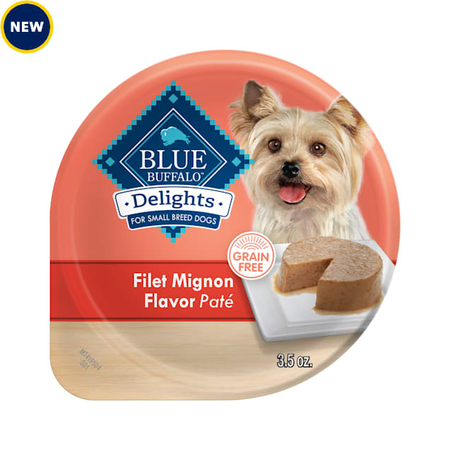 Blue Buffalo Blue Divine Delights Filet Mignon Flavor in Savory Juices Wet Dog Food, 3.5 oz., Case of 12 - Carousel image #1