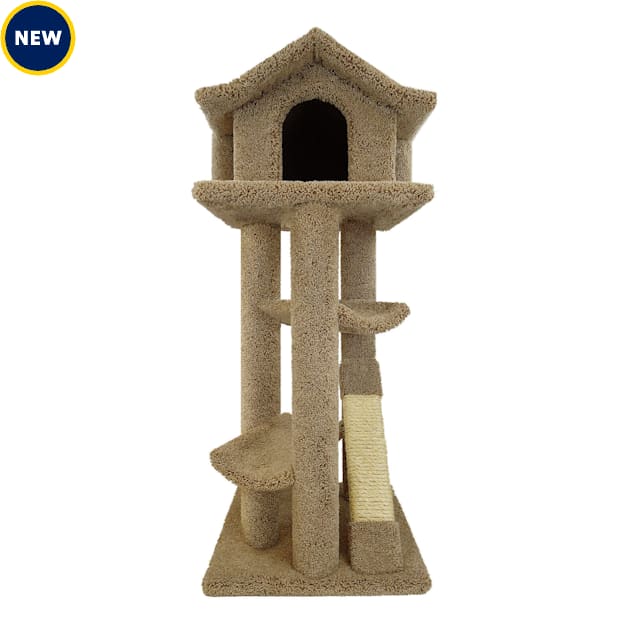 New Cat Condos Premier Pagoda Tree & Perches Brown