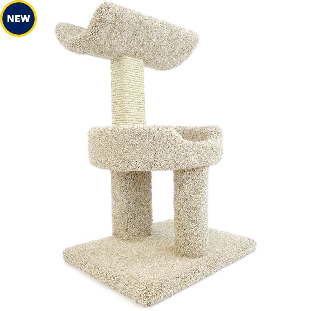 New Cat Condos 2 Level Premier Window Perch for Cats, Tan Petco
