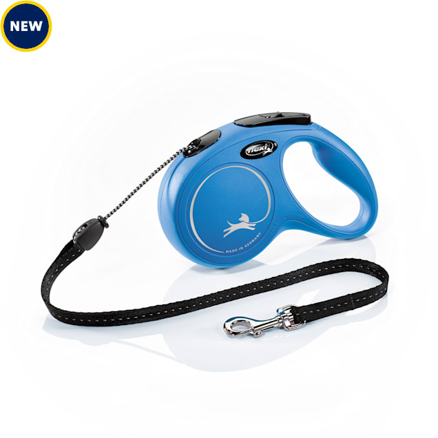 Flexi New Classic 16 Medium Blue Retractable Dog Leash Light from Petco