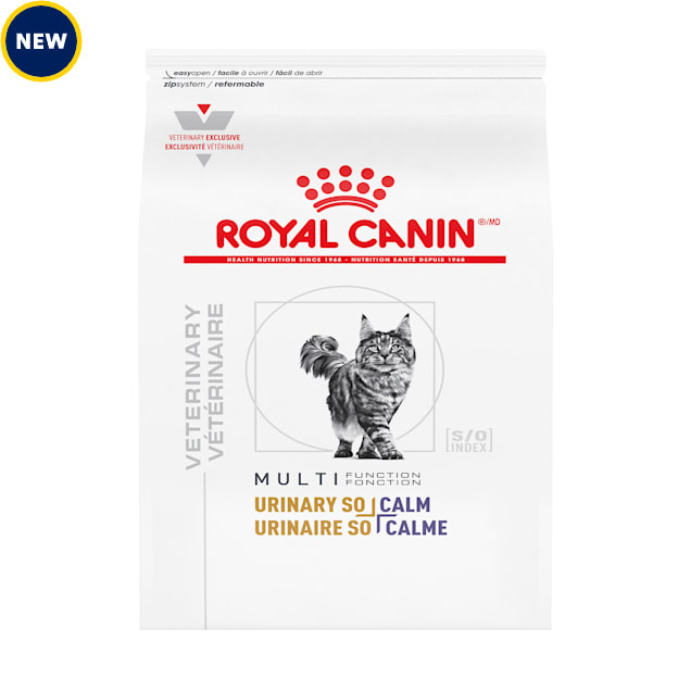 Royal Canin Veterinary Diet Adult Feline Multifunction Urinary SO + Calm Dry Cat Food, 6.6 lbs. - Carousel image #1
