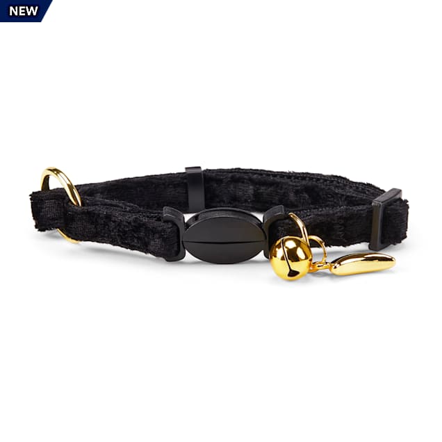 YOULY The Heir Black Velvet Breakaway Cat Collar Petco