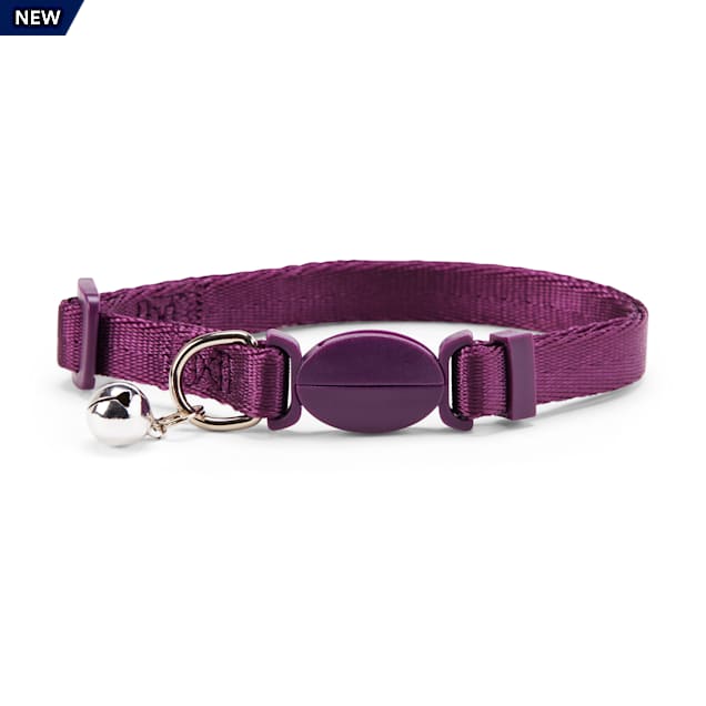 YOULY The Classic Purple Breakaway Large Cat Collar Petco