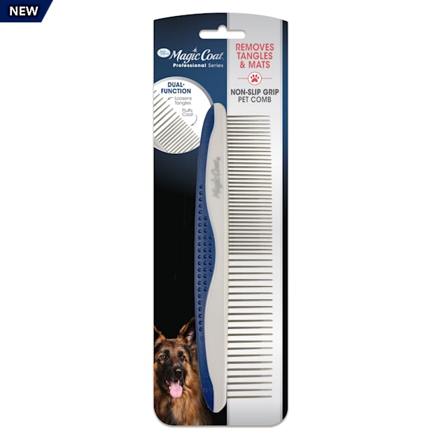 Magic Coat Professional Series NonSlip Grip Pet Comb, 10" L Petco