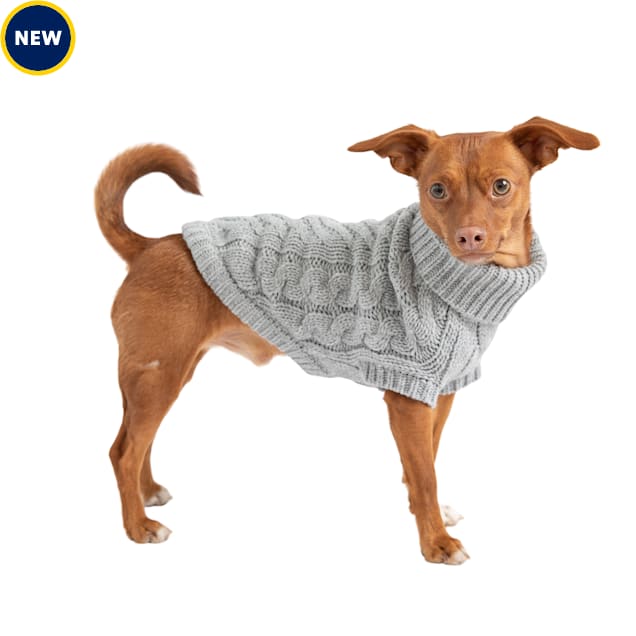 GF Pet Grey Chalet Dog Sweater, XSmall Petco