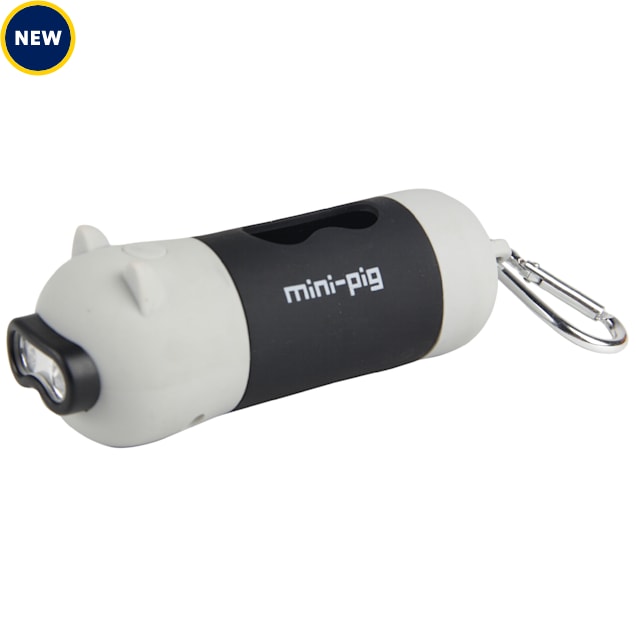 Pet Life 'Oink' Gray LED Flashlight and Waste Bag Dispenser Petco
