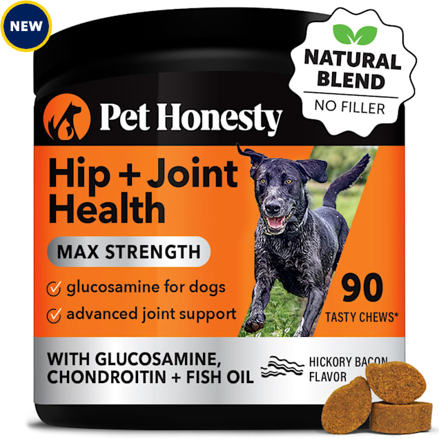 Pet Honesty Hip + Joint Health Max Strength Soft Chews for Dogs, Count