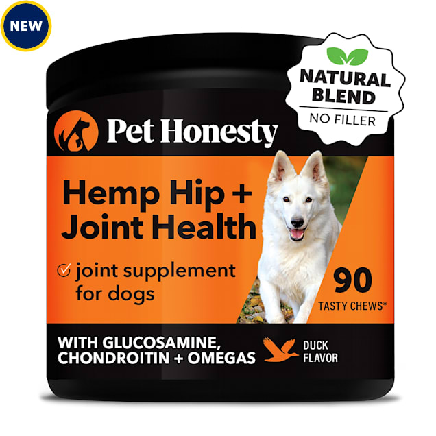 Pet Honesty Hemp Hip + Joint Health Soft Duck Chews for Dogs, Count of 90 - Carousel image #1