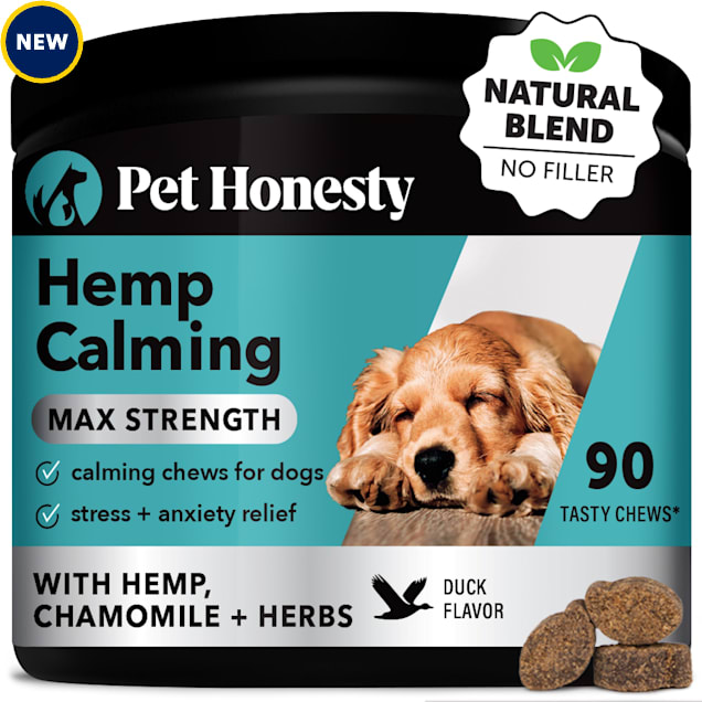 Pet Honesty Hemp Calming Max Strength Soft Chews for Dogs, Count of 90