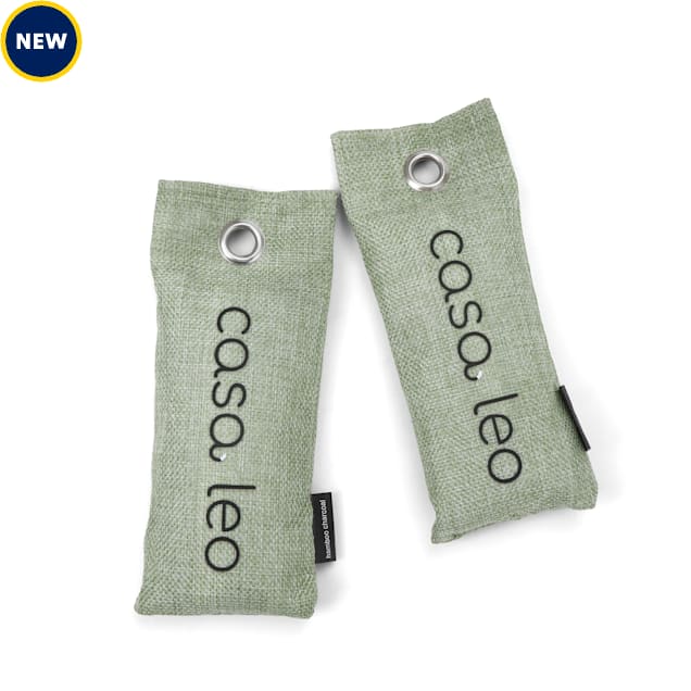 Casa Leo Leo's Loo Bamboo Charcoal Air Freshener Bags for Cats, Pack of