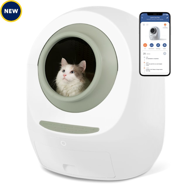 Smarty Pear Leo's Loo Too Green Covered Automatic SelfCleaning Cat