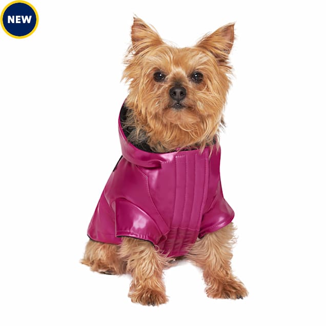 Canada Pooch Pink Cold Front Dog Raincoat, 3XSmall Petco