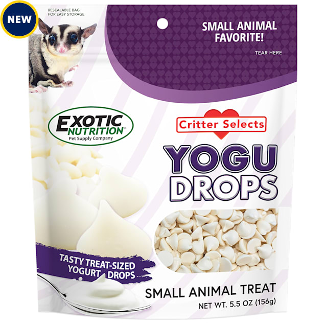 Exotic Nutrition Critter Selects Yogurt Drops Small Pet Treat, 5.5 oz