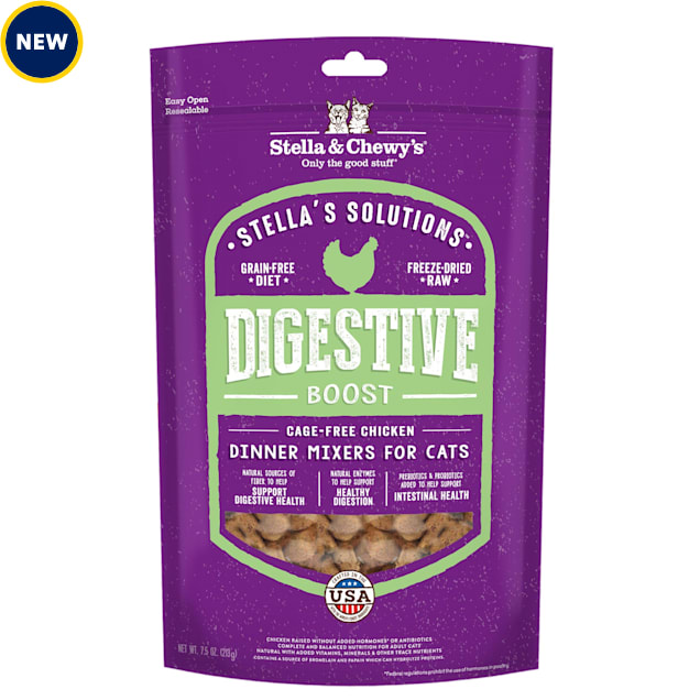 Stella & Chewy's Digestive Boost Cage-Free Chicken Dinner Mixer Dry Cat
