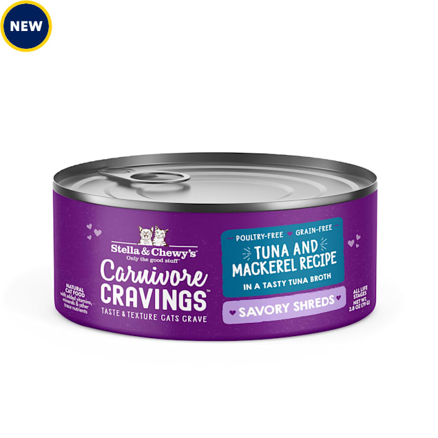 Stella Chewy #39 s Carnivore Cravings Savory Shreds Wild Caught Tuna