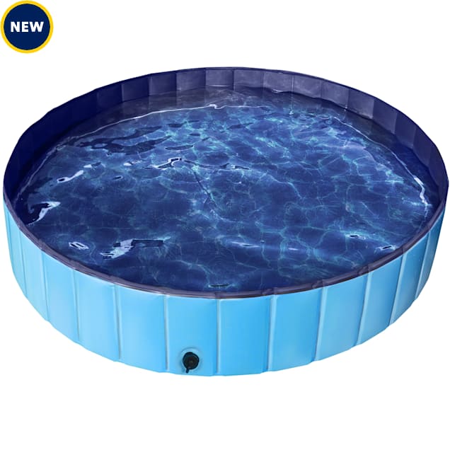 Topeakmart Blue Foldable Swimming Pool for Dogs, XX-Large | Petco