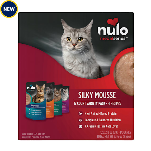 Nulo MedalSeries Silky Mousse Variety Pack Wet Cat Food 2.8 oz. Count of 12
