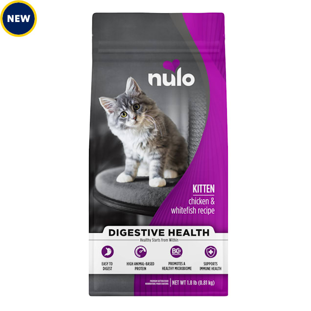 Nulo MedalSeries Digestive Health Chicken Whitefish Kitten Dry Cat Food 1.8 lbs