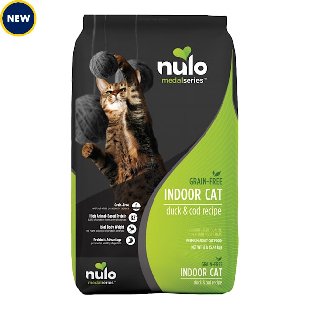 Nulo MedalSeries Grain-Free Duck & Cod Indoor Dry Cat Food, 12 lbs. - Carousel image #1