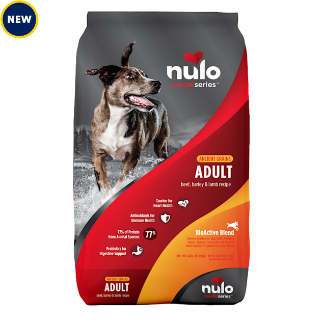 Nulo MedalSeries Ancient Grains Beef, Barley & Lamb Adult Dry Dog Food, 24 lbs. Petco