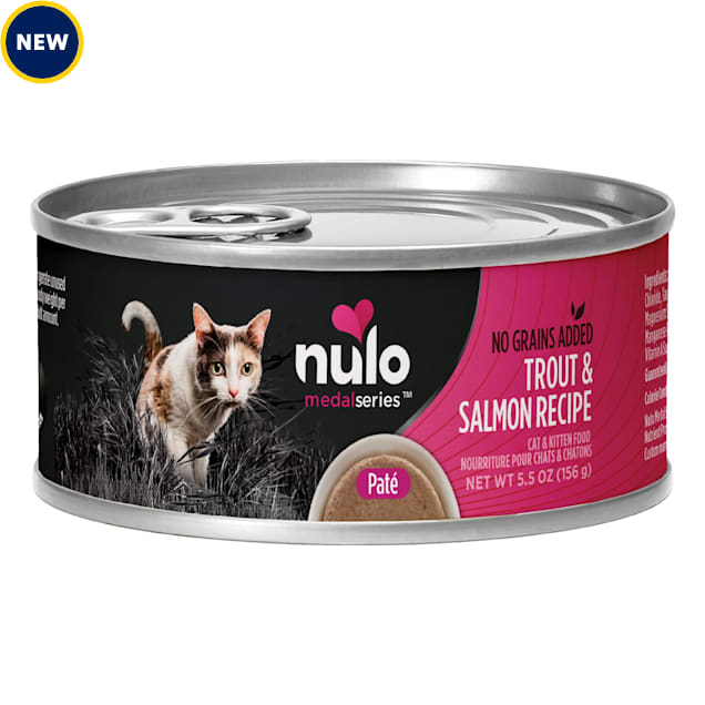 Nulo MedalSeries Grain-Free Trout & Salmon Wet Cat Food, 5.5 oz., Case of 24 - Carousel image #1