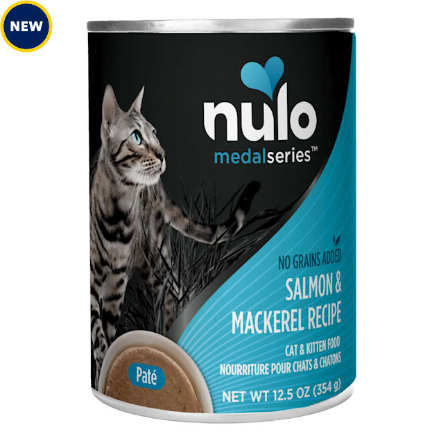 Nulo MedalSeries Grain-Free Salmon & Mackerel Wet Cat Food, 12.5 oz., Case of 12 - Carousel image #1