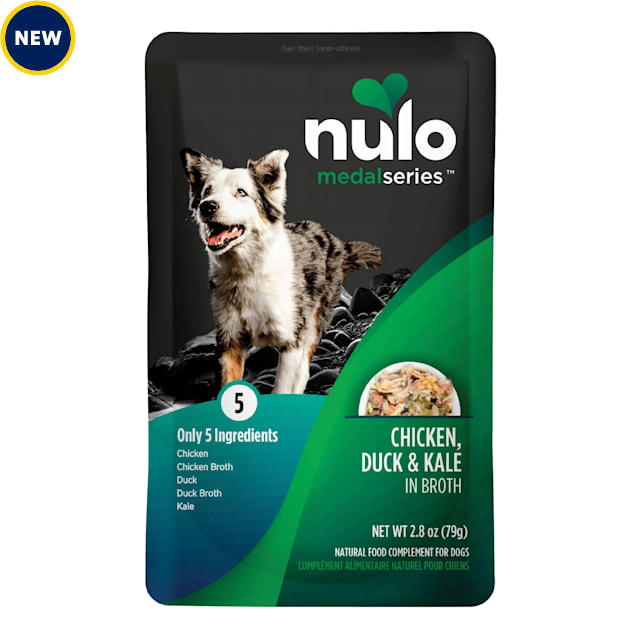 Nulo MedalSeries Chicken Duck Kale in Broth Wet Dog Food Toppers 2.8 oz. Case of 24 Petco