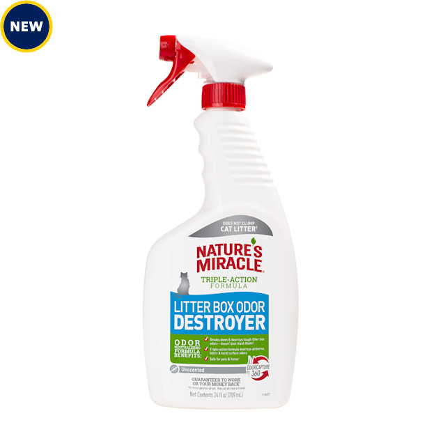 Nature's Miracle Litter Box Odor Destroyer for Cats, 24 fl. oz. Petco