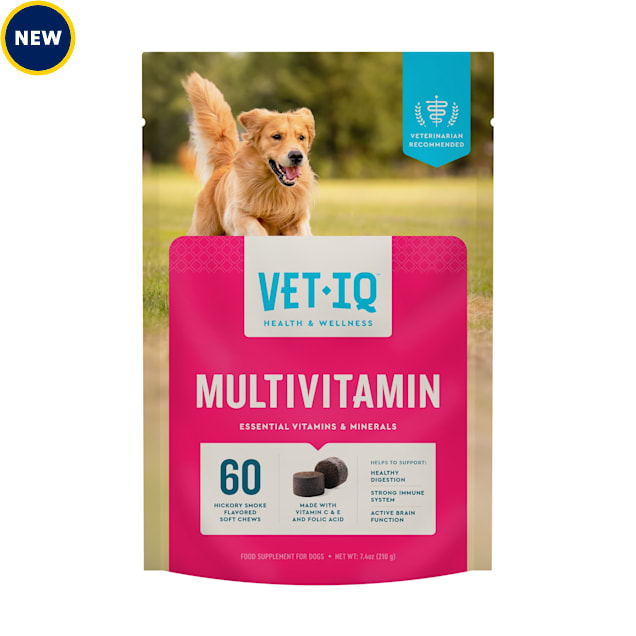 VetIQ Multivitamin Hickory Smoke Flavor Soft Chew for Dogs, 7.4 oz