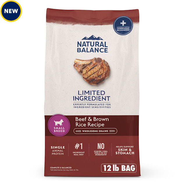 Natural Balance Limited Ingredient Beef & Brown Rice Recipe Small Breed