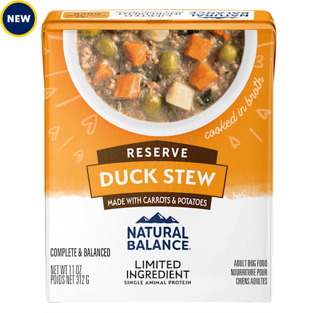 Natural Balance Limited Ingredient Reserve Duck Stew Dog Food, 11 oz