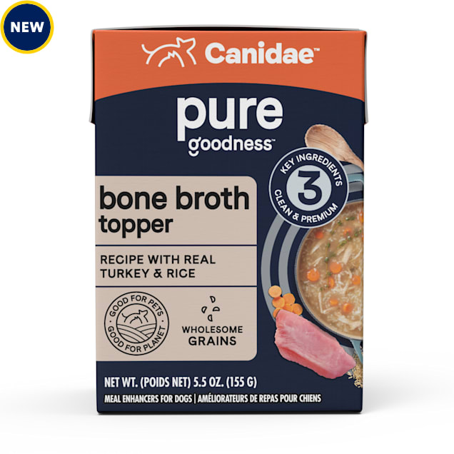 Canidae Pure Bone Broth Topper with Real Turkey Rice Wet Dog