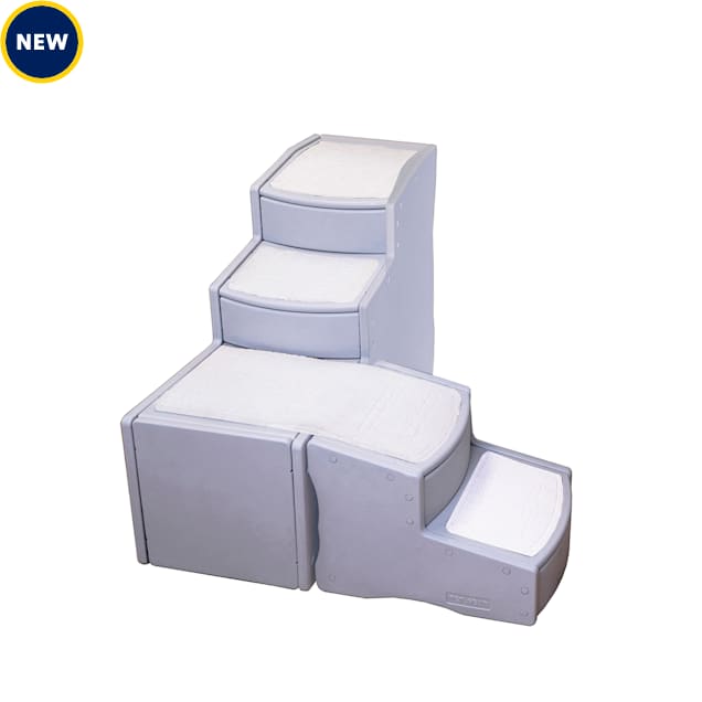 Pet Gear Essential Gray Easy Step Bed Stair Petco