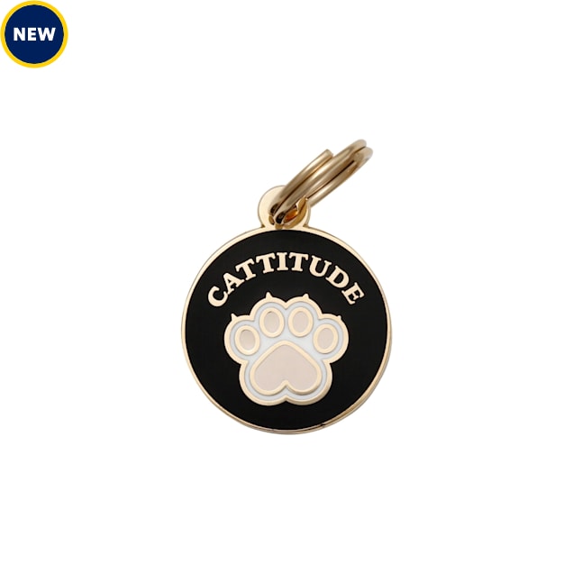 Two Tails Pet Company Cattitude Pet ID Tag Petco