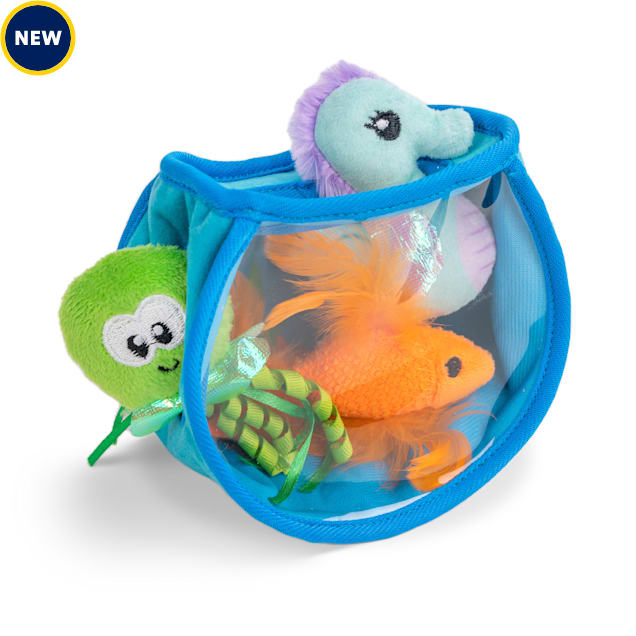 Catstages Hide & Seek Fish Bowl Interactive Cat Puzzle Toy, Small