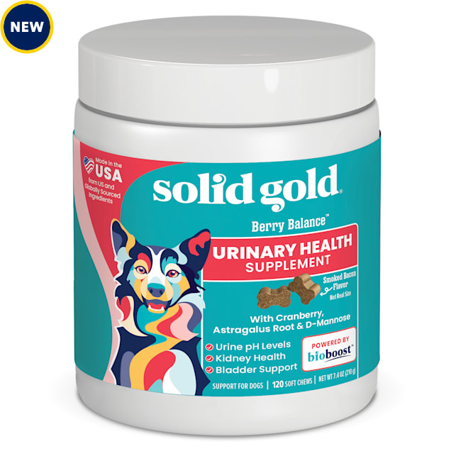 Solid Gold Berry Balance Urinary Health Smoked Bacon Flavor Dog Chews