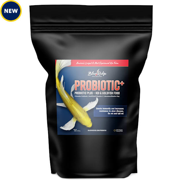 Blue Ridge Fish Hatchery Koi & Goldfish Food Probiotic Plus 3/16" Floating Pellet, 2 lbs. - Carousel image #1