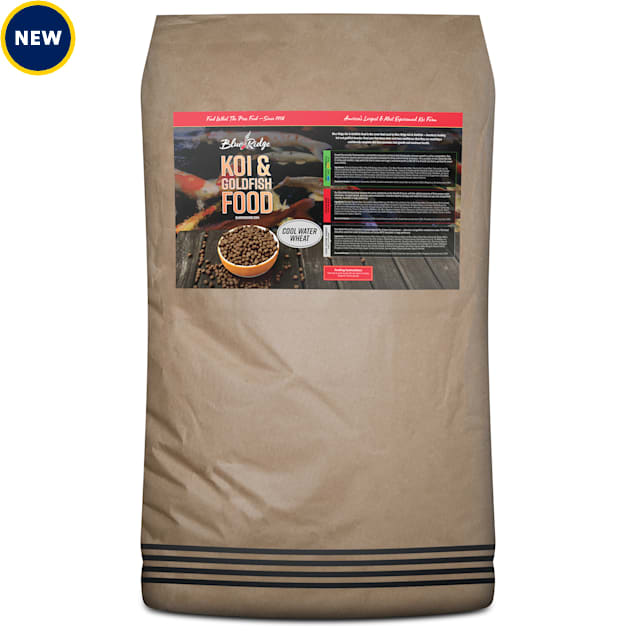 Blue Ridge Fish Hatchery Koi & Goldfish Food Floating 3/16" Pellet Cool Water Wheat Formula, 50 lbs. - Carousel image #1
