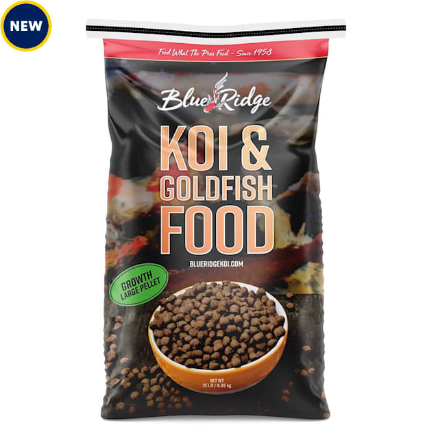 Blue Ridge Fish Hatchery Koi & Goldfish Food Floating Pellet Balanced Diet Growth Formula, 25 lbs. - Carousel image #1