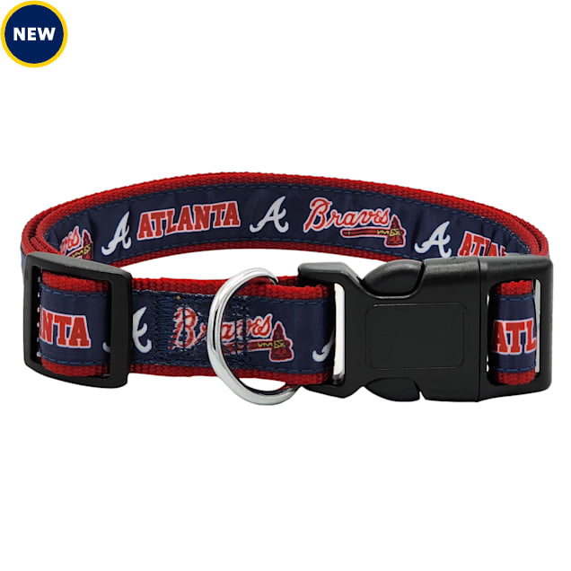 Pets First MLB Atlanta Braves Dogs and Cats Collar - Heavy-Duty