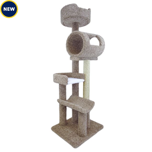 New Cat Condos 140003 Solid Wood Climbing Tower Cat Tree, 69" H Petco