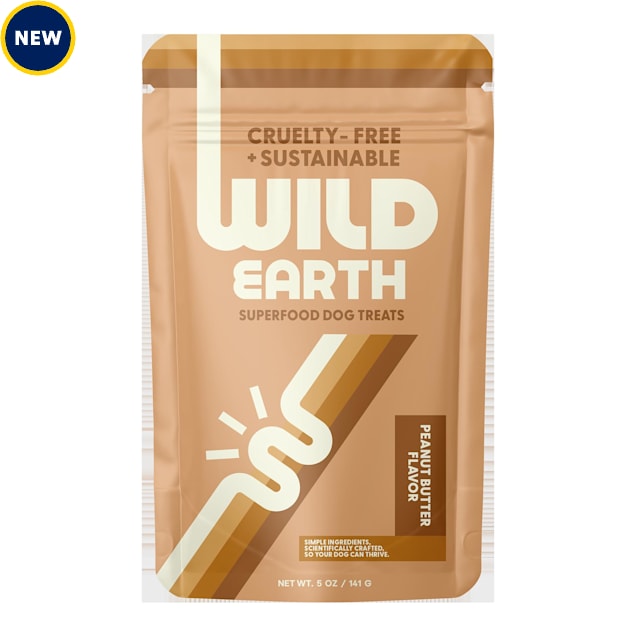 WILD EARTH Peanut Butter Superfood Dog Treats, 5 oz. Petco