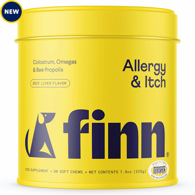 Finn Allergy & Itch Beef Liver Dog Chews, 90 Count