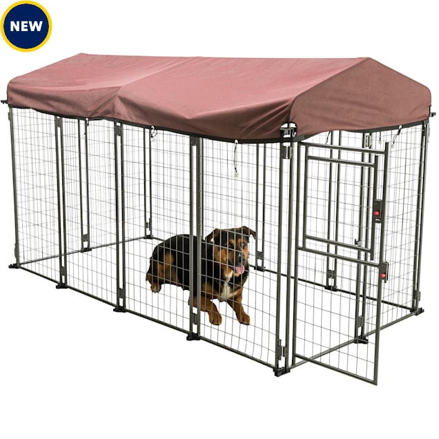 TRIXIE Deluxe Outdoor Dog Kennel With Cover, 96" L X 48" W X 54" H Petco