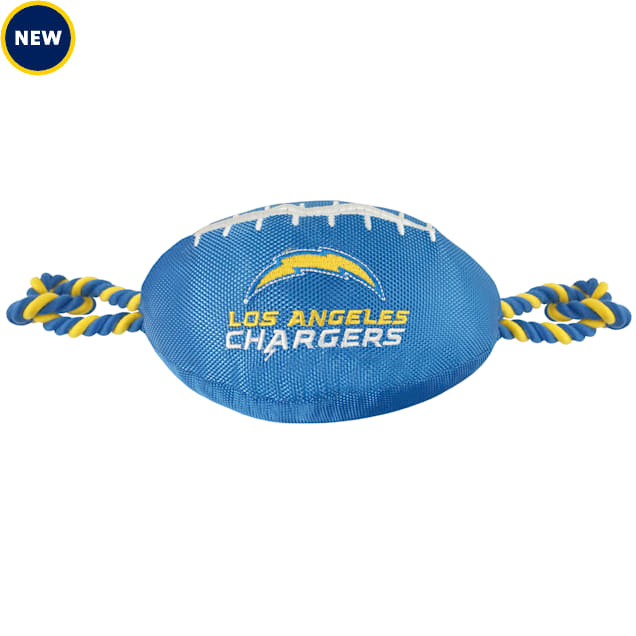 Pets First Los Angeles Chargers Football Rope Dog Toy, Large - Carousel image #1